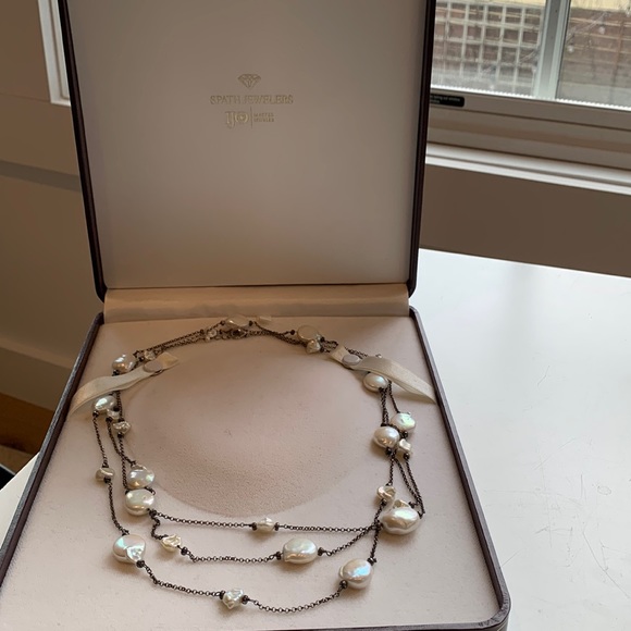 Kate McCullar Pearl and Silver Necklace - Picture 2 of 10